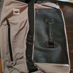 Black and Gray Canvas Bag